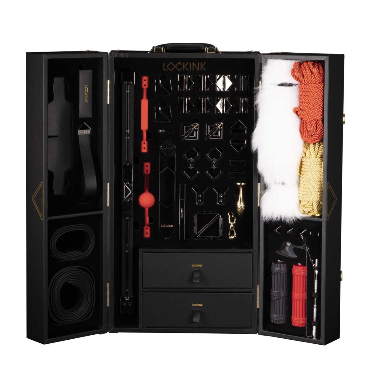 „Lockink All-in-1“ BDSM žaidimų rinkinys, juodas
