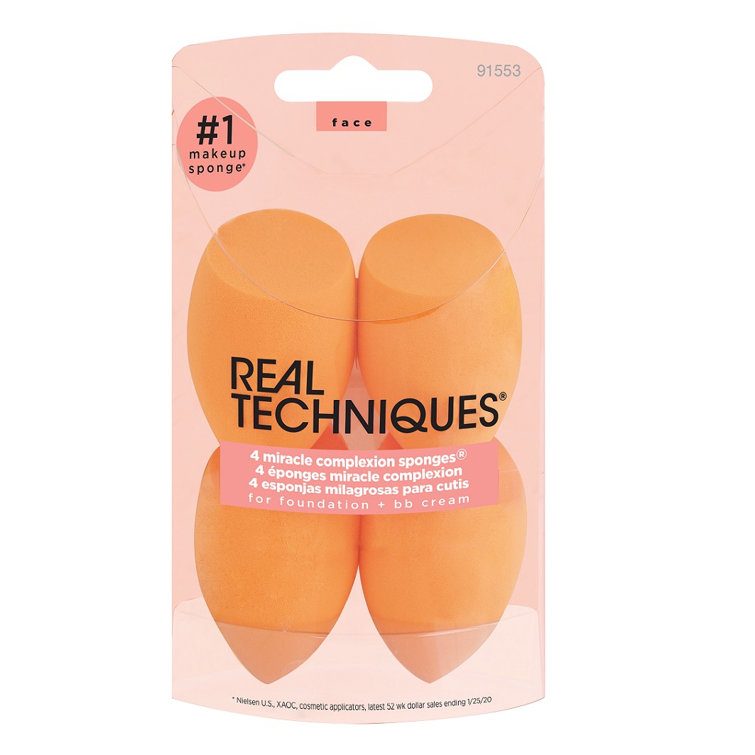 Éponge à maquillage Real Techniques Miracle Complexion (lot de 4) - 1 pièce