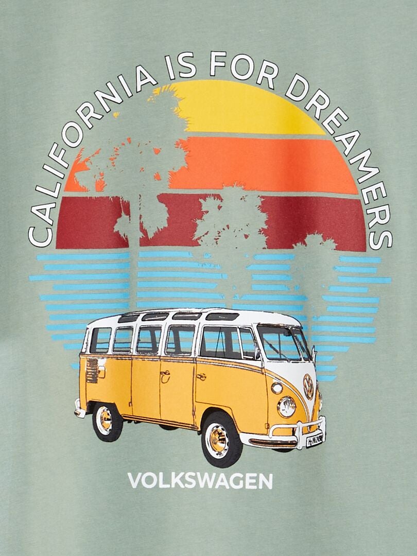 T-shirt met Volkswagen-print - GROEN