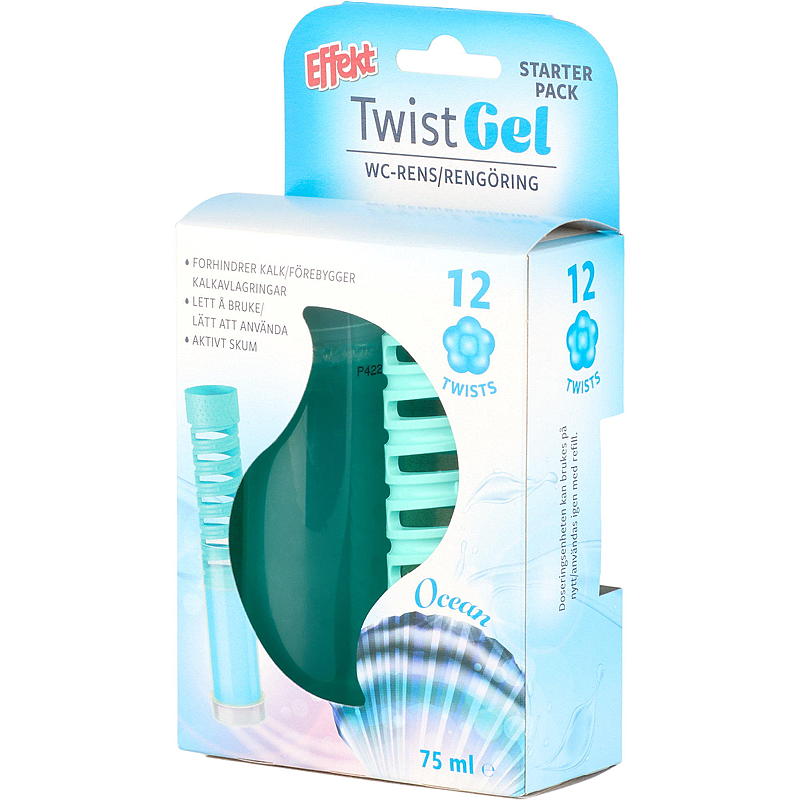 Effekt toalettrens Twist gel 75 g Ocean Effect