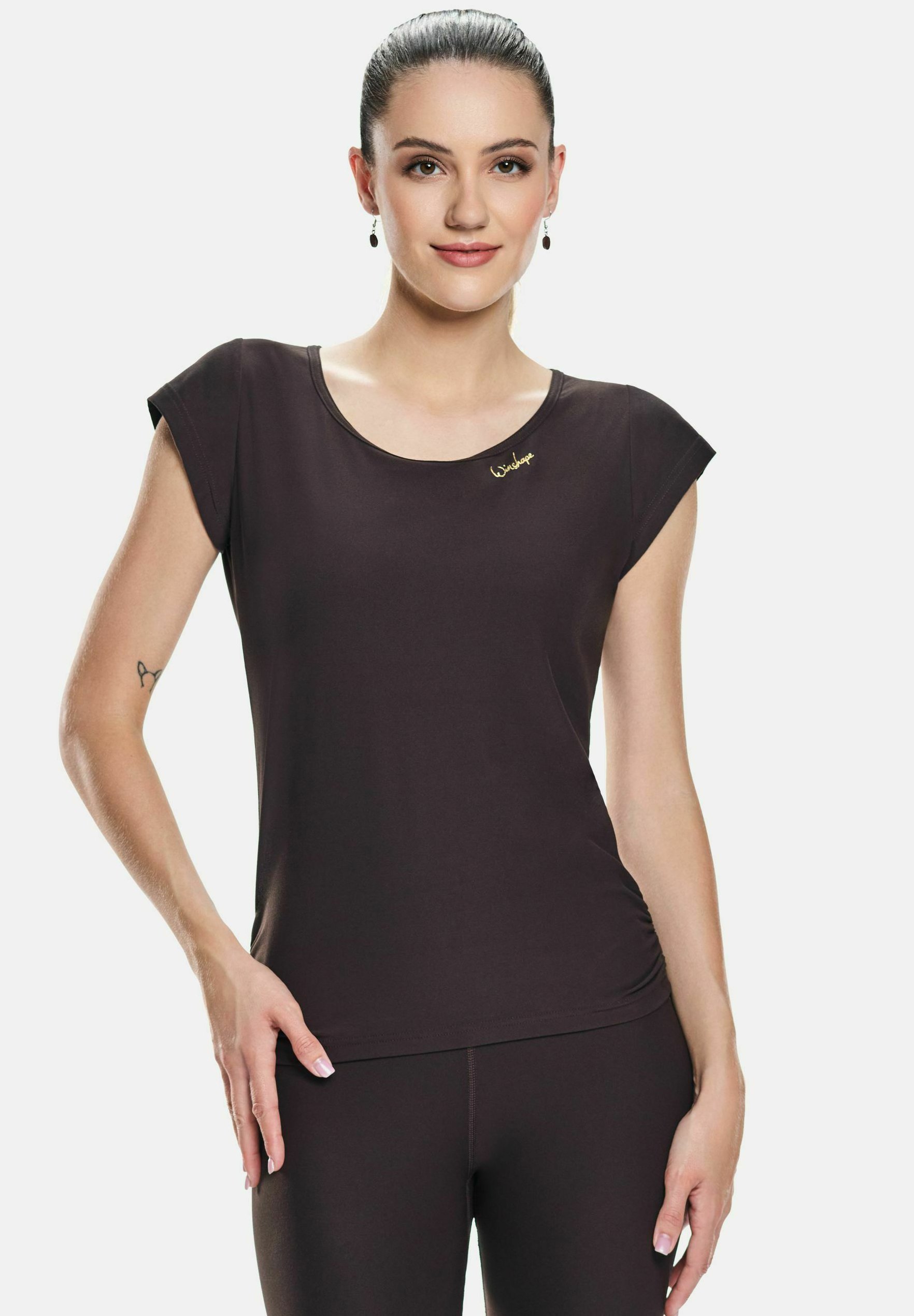 Winshape FUNCTIONEEL LICHT EN ZACHT - Sport T-shirt - espresso