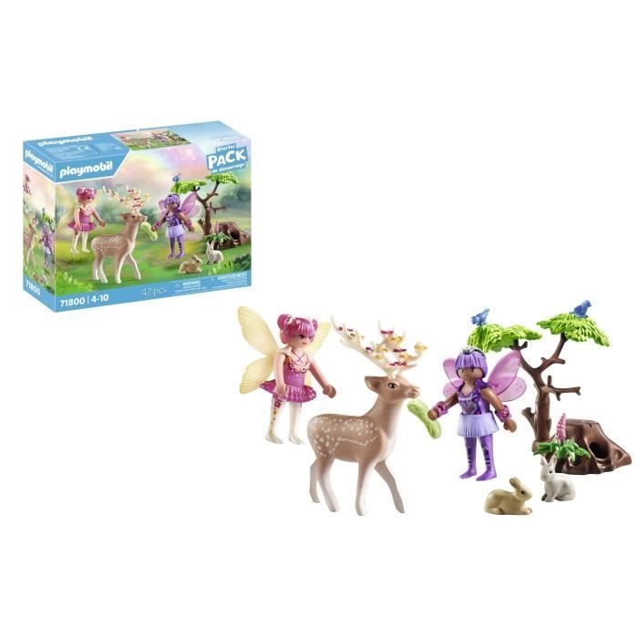 PLAYMOBIL 71800 Fairy Duo with Forest Animals, Princess Magic Starter Pack, 42 pieces, Ages 4+