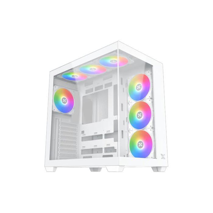 Boîtier d'ordinateur - Xigmatek - Aqua V Air ARGB - Blanc - RGB - Design moderne