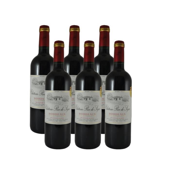 Château Roc de Ségur 2020 - AOC Bordeaux rouge - vin rouge de Bordeaux - lot de 6 bouteilles