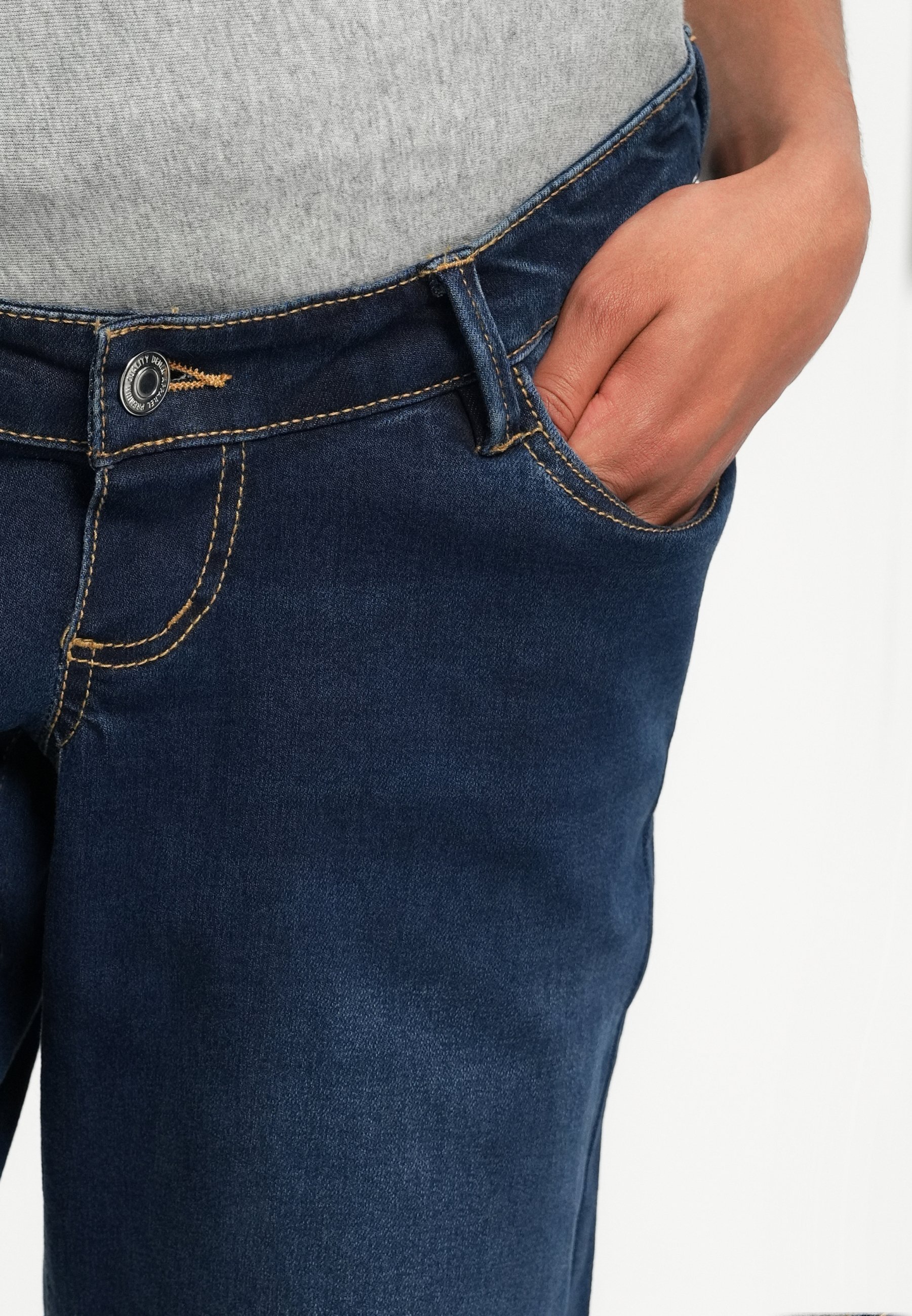 Vero Moda Maternity VMMZIA BUMPBAND - Mom Jeans - donkerblauwe denim