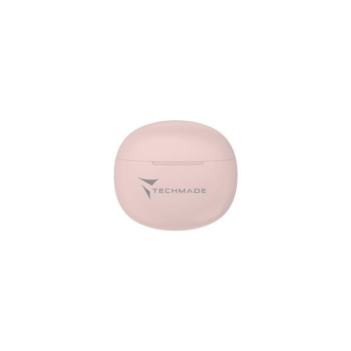 Earphones - TECHMADE - K201E - True Wireless - Bluetooth 5.3 - Pink - Sweat Resistant