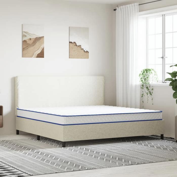 Colchón - vidaXL - Espuma viscoelástica - 200x180 cm - 17 cm - Blanco
