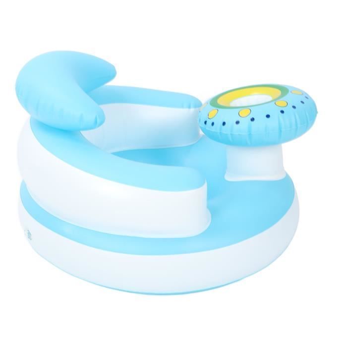 Asiento inflable para bebé Shipenophy, silla de baño inflable plegable para bebé, silla de baño cómoda de PVC para bebé