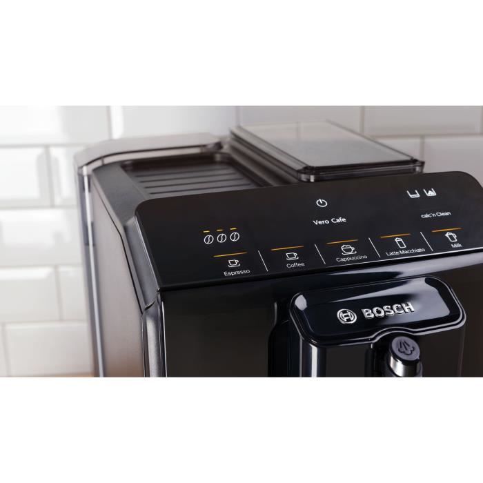 Machine à café broyeur expresso Verocup - BOSCH - TIE20119 Serie 2 - 1300 W - 250 g de grains - 1,4 L - Noir