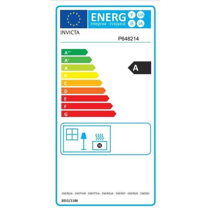 Estufa de leña - INVICTA - Wilson independiente - 8 kW