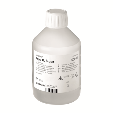 Ecotainer-pullo, tislattu vesi kasteluun, BBraun, 500 ml, 500 ml
