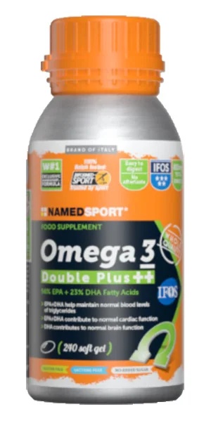 NAMED SPORT Named Sport Omega3 Double Plus 240 Kapseln Nahrungsergänzungsmittel mit Fettsäuren