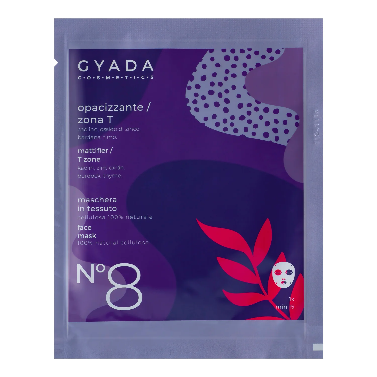 Maschere Viso in Tessuto Maschera In Tessuto Opacizzante / Zona T N. 8 - Maschera Purificante viso