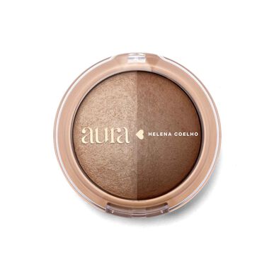 Aura by Helena Coelho Duo Powder Blush Tan-Tastic 9g 9g