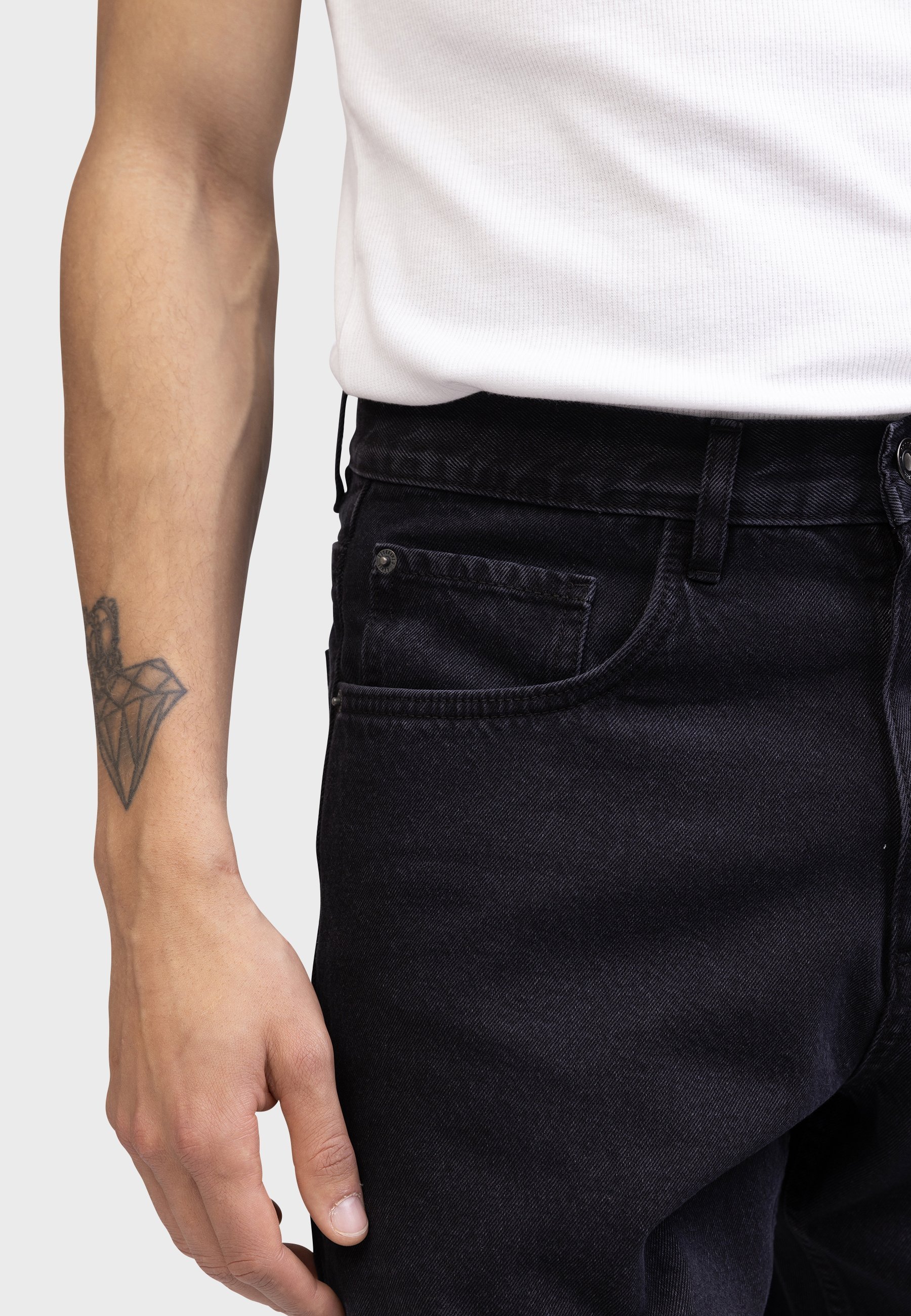 Jean Rebel HAMILTON LOOSE FIT redéfini - Jean ample - noir huile