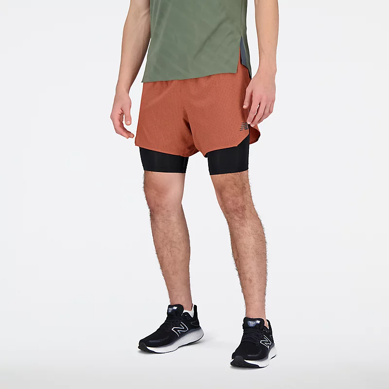 Heren Q Speed ​​5-inch 2-in-1 shorts - MAHONIE