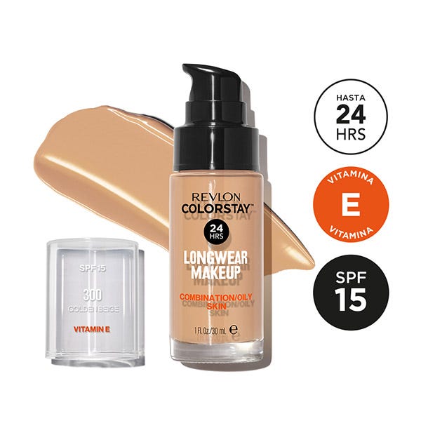Colorstay-meikki sekaiholle/rasvoittuvalle iholle