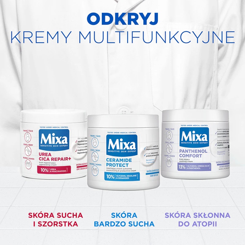 Mixa Mixa Body Care Urea Cica Repair регенеришућа крема за тело за веома суву кожу