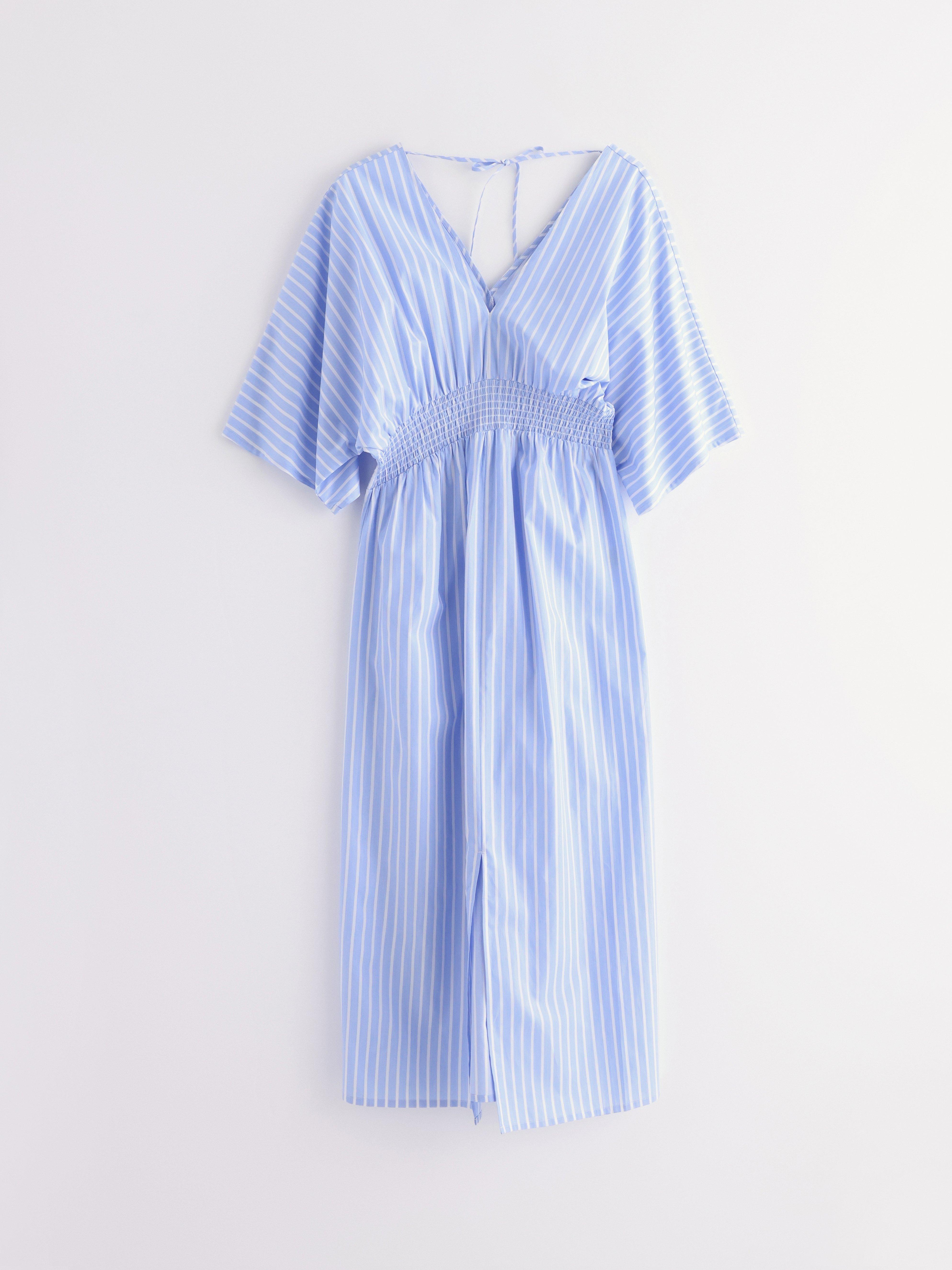 Vestido de maternidad azul para mamá