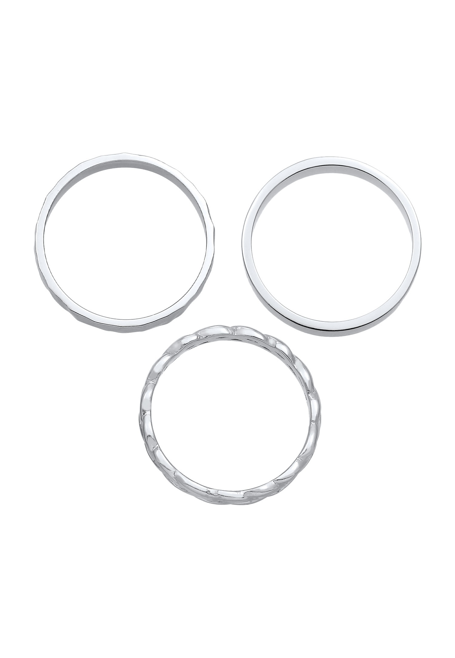 Elli Set de 3 bracelets pour femmes en argent sterling 925
