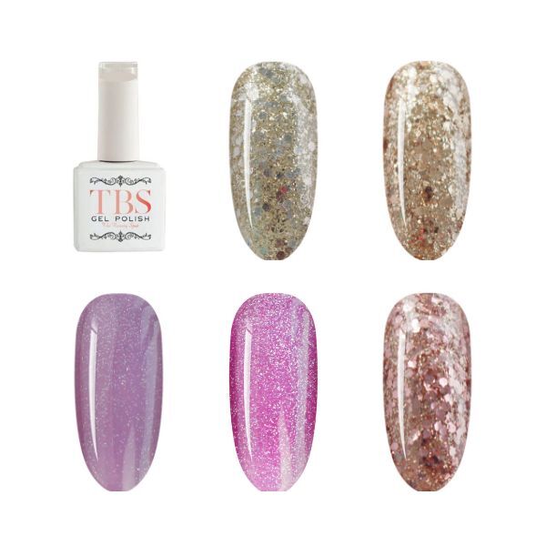 Smalto semipermanente TBS 'Glitter Bundle' - 15 ml