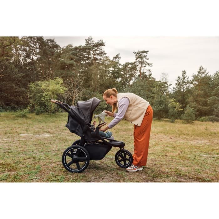 Passeggino Bebeconfort Cloudy a 3 ruote, adatto a tutti i terreni, da 0 a 4 anni (22 kg max), reclinabile, chiusura rapida, manubrio regolabile, colore minerale.