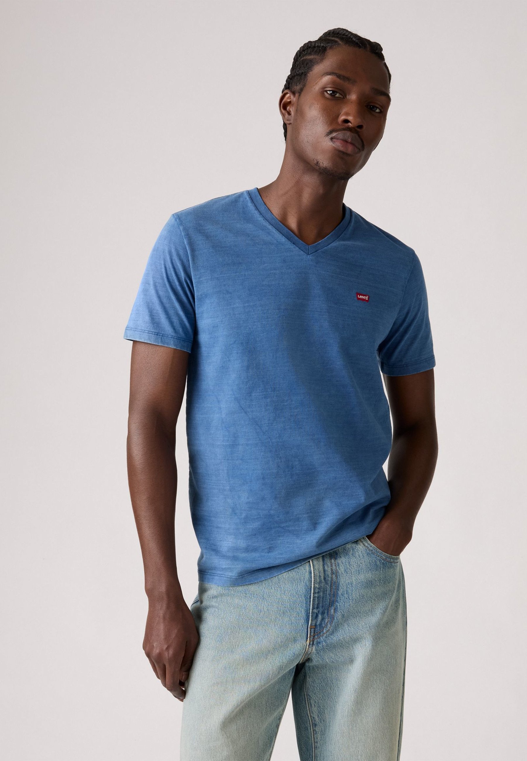 Levi's® ORIGINAL - Koszulka podstawowa - prawdziwy indygo/średni indygo