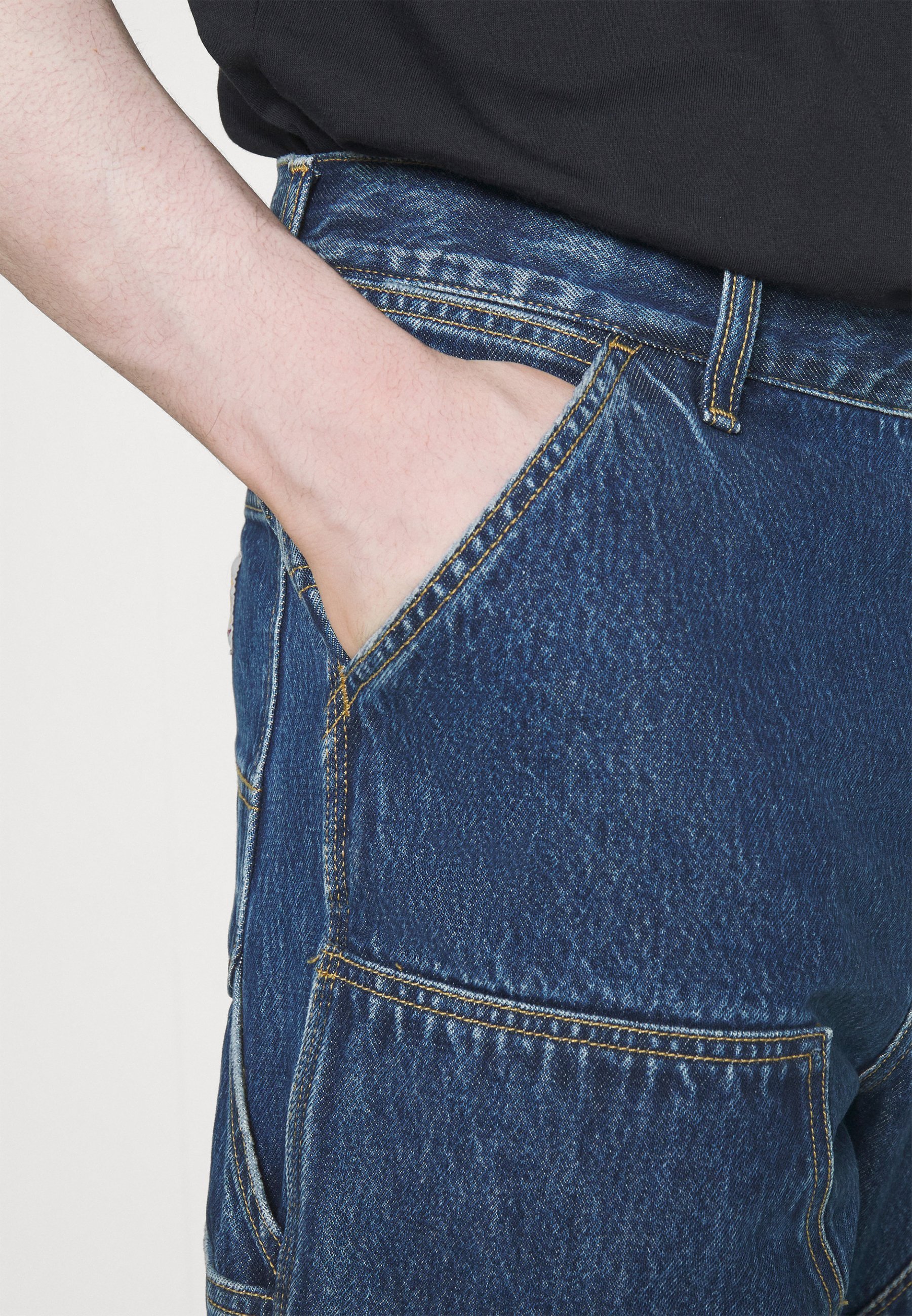 Carhartt WIP DOUBLE KNEE PANT - Blugi cu picior drept - blue stone washed