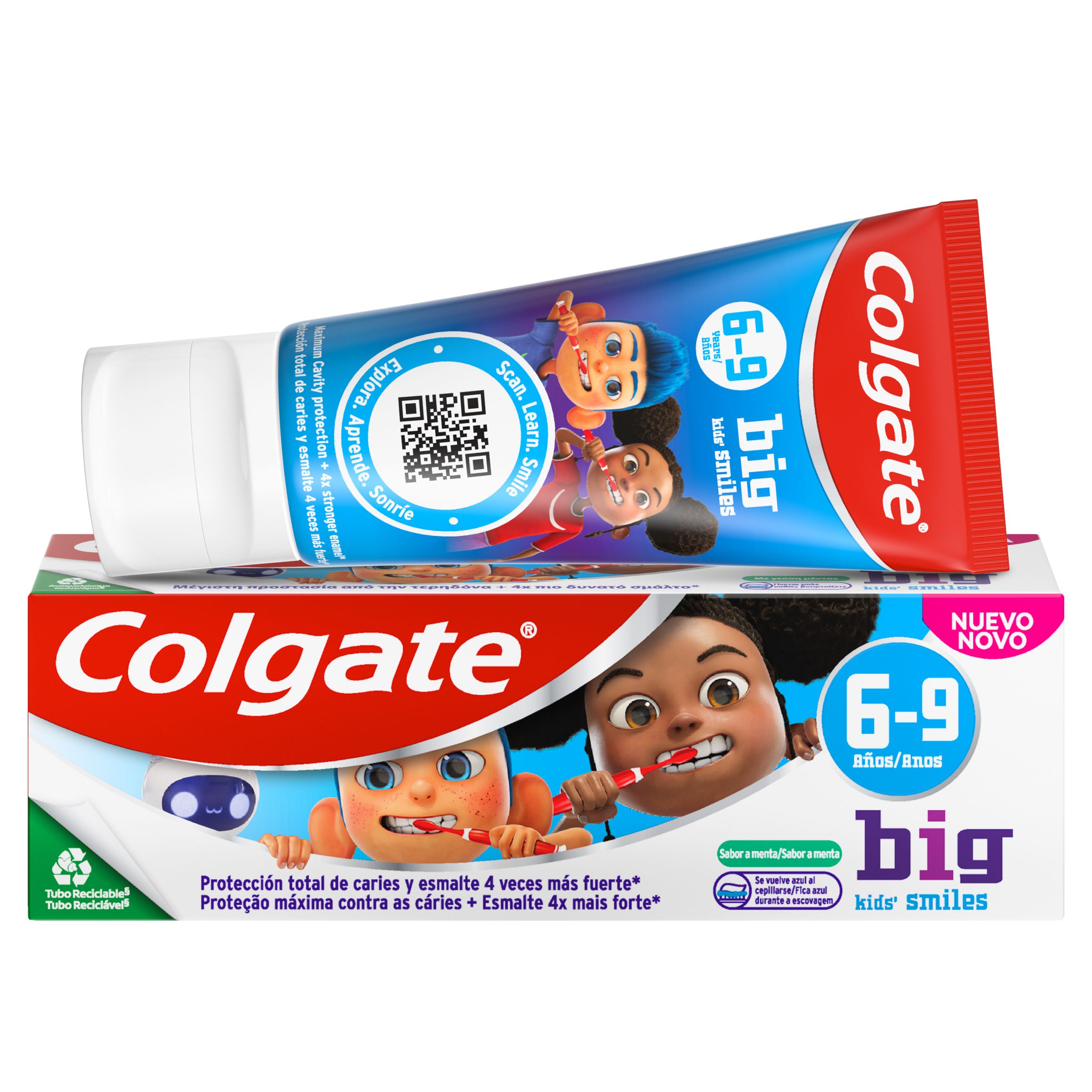 Pasta za zube Big Kids Smiles za djecu od 6 do 9 godina Paste za zube i formule za zube