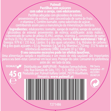 Pulmoll Bonbons brez sladkorja češnjeve vitaminske pastile za pomirjanje grla s češnjo 45 g 45 g