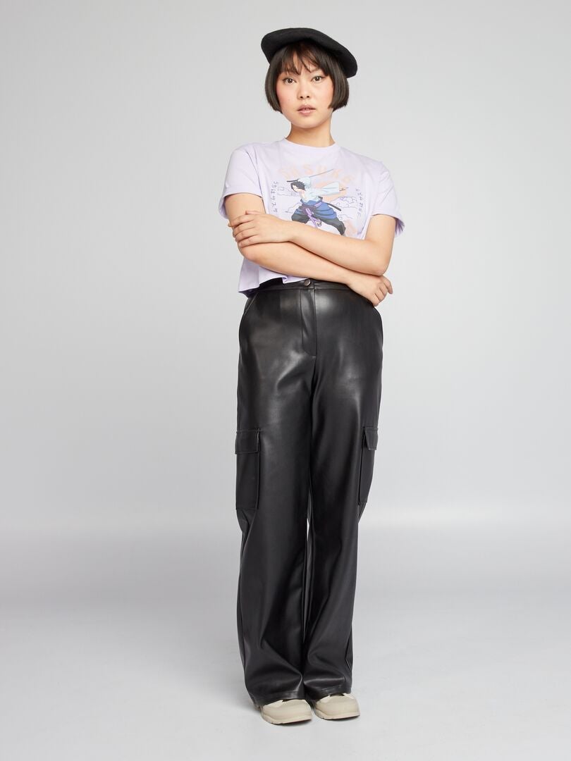 Korte 'Sasuke'-t-shirt - PAARS