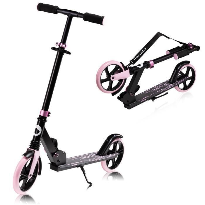 Scooter - LIONELO - Luca - Up to 100kg - Pink - 20cm wheels