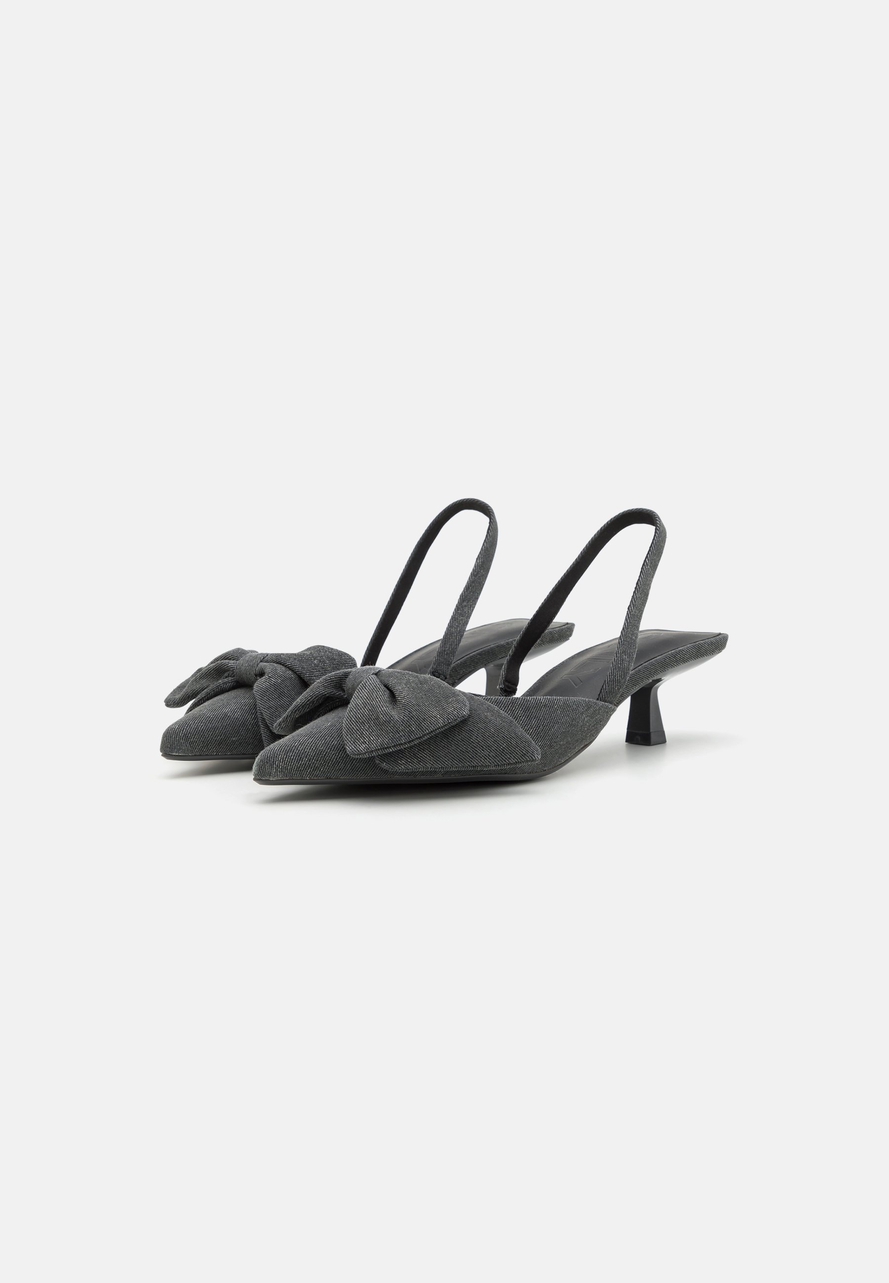 ONLY SHOES ONLCOCO BOW SLINGBACK - Klassieke hakken - zwarte denim