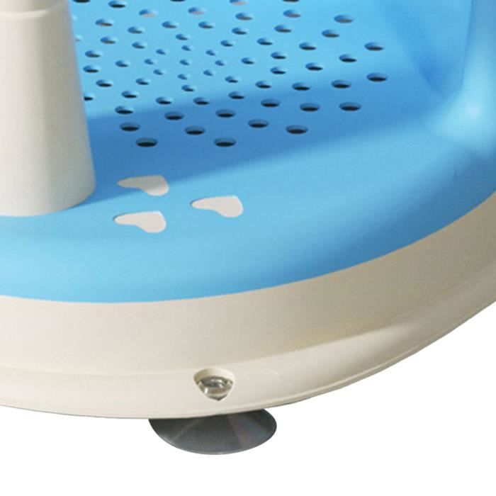 Vvikizy Siège de bain Bébé Réglable Ergonomique Antidérapant avec Ventouses Puissantes