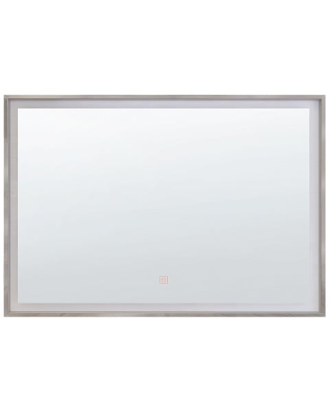 Lustro wiszące ścienne LED 60x80 srebrne