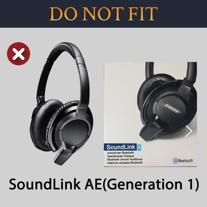 SOULWIT Coussinets d'oreille pour Bose SoundLink Around-Ear II (Sound Link AE2/Model BA2) Casque - Beige