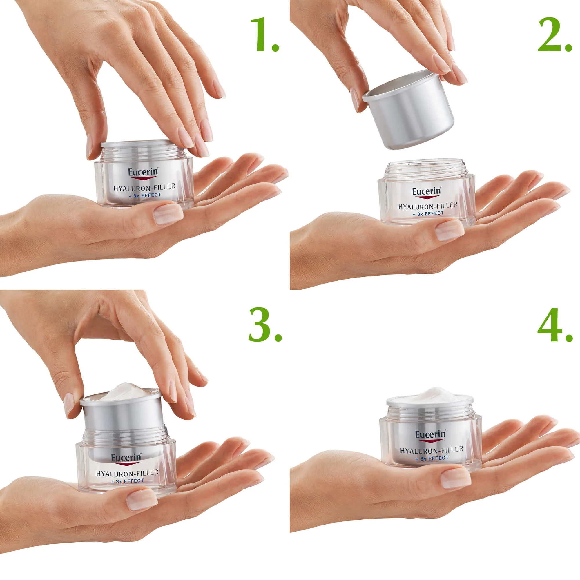 Hyaluron-Filler Ricarica Hyaluron-Filler +3x Effect Crema Giorno SPF15 per Pelle Secca - Crema viso giorno antirughe