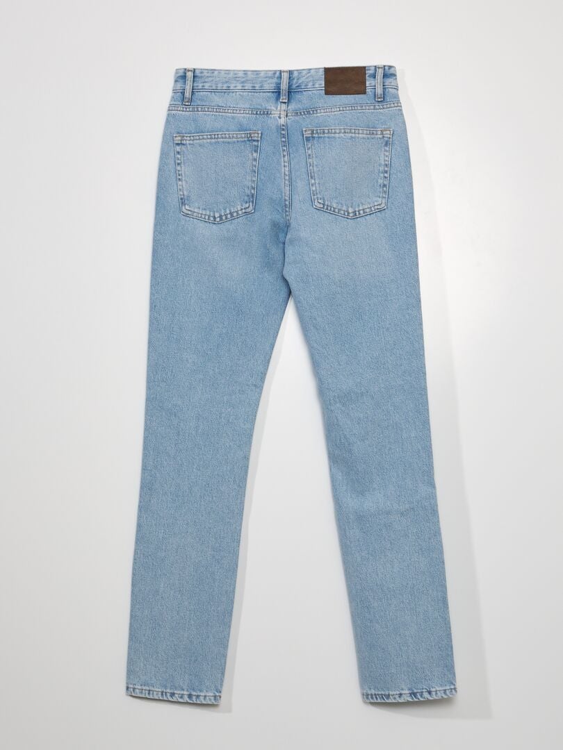 Calça jeans reta - tamanho 34 - azul