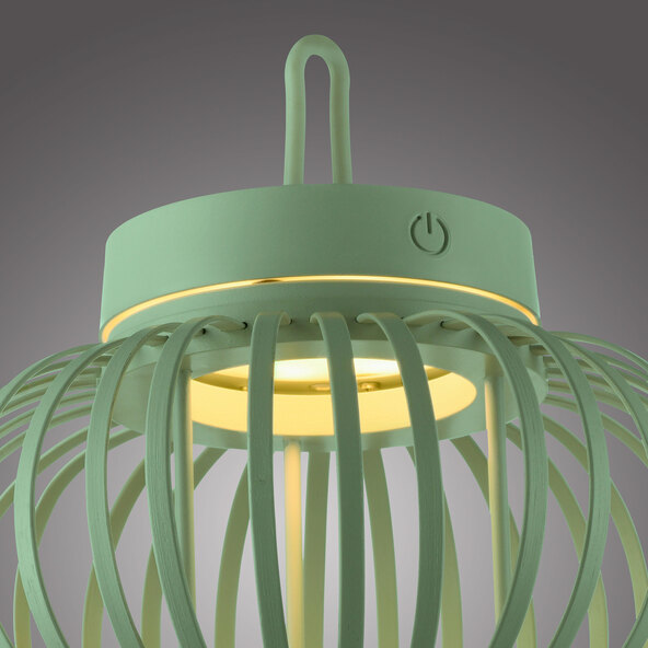 Lampă de masă și de podea Korga LED cu baterii, verde, ⌀ 25 cm