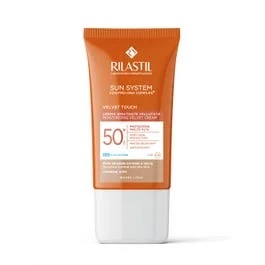 RILASTIL Rilastil Sun System Velvet Touch Cream SPF50+ αντηλιακό προσώπου με χρώμα 50 ml