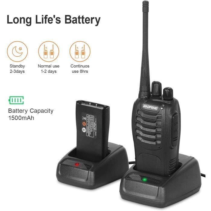 Walkie-Talkie - BAOFENG - BF-888s - 16 canales - Recargable - Alcance 3-5 km