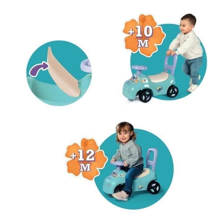 SMOBY - Stitch Porteur Auto - dès 10 mois