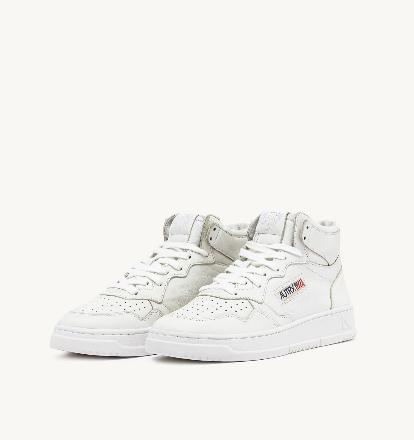 TENIȘI MEDALIST MID DIN PIELE NAPPA CULOARE STONE WASHED