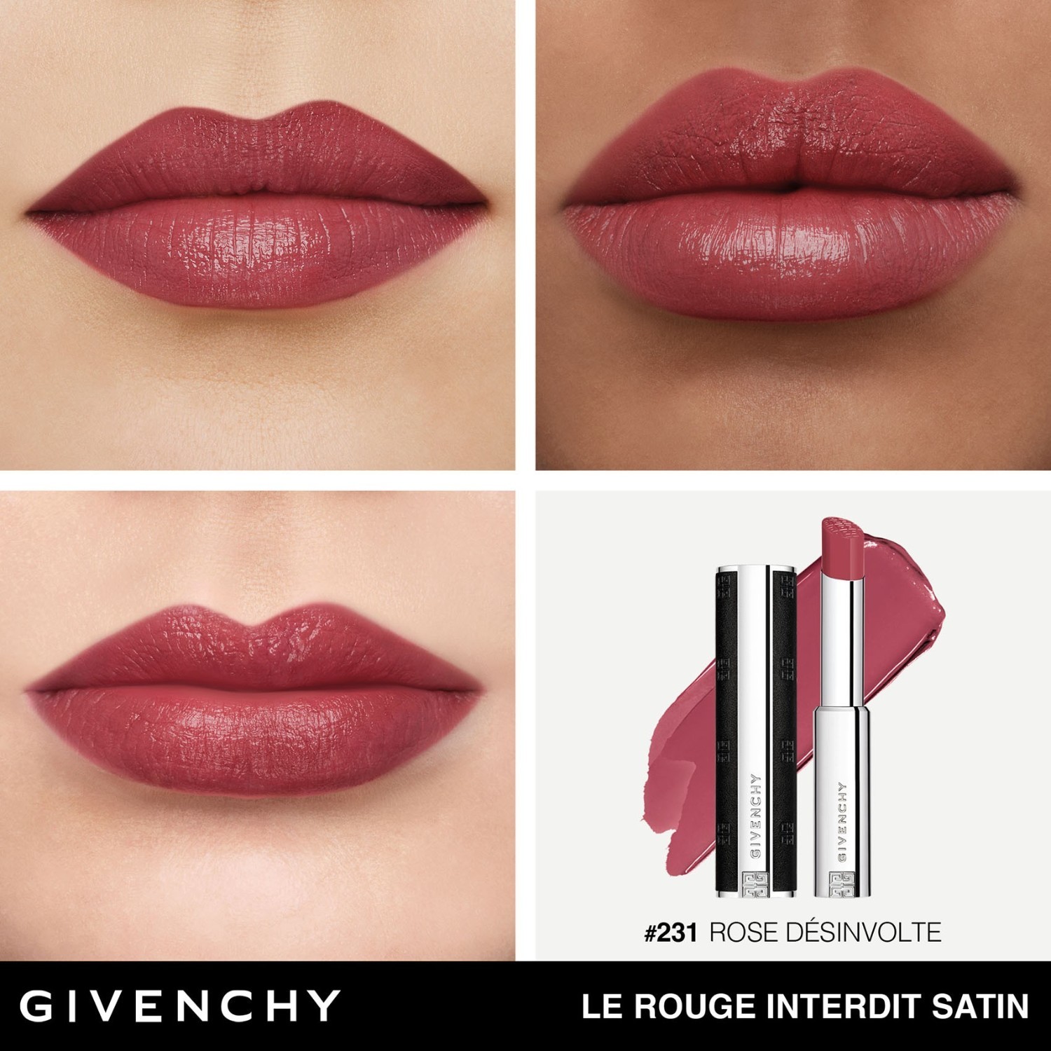 Lūpų dažai LE ROUGE INTERDIT SATIN - 2,7 g