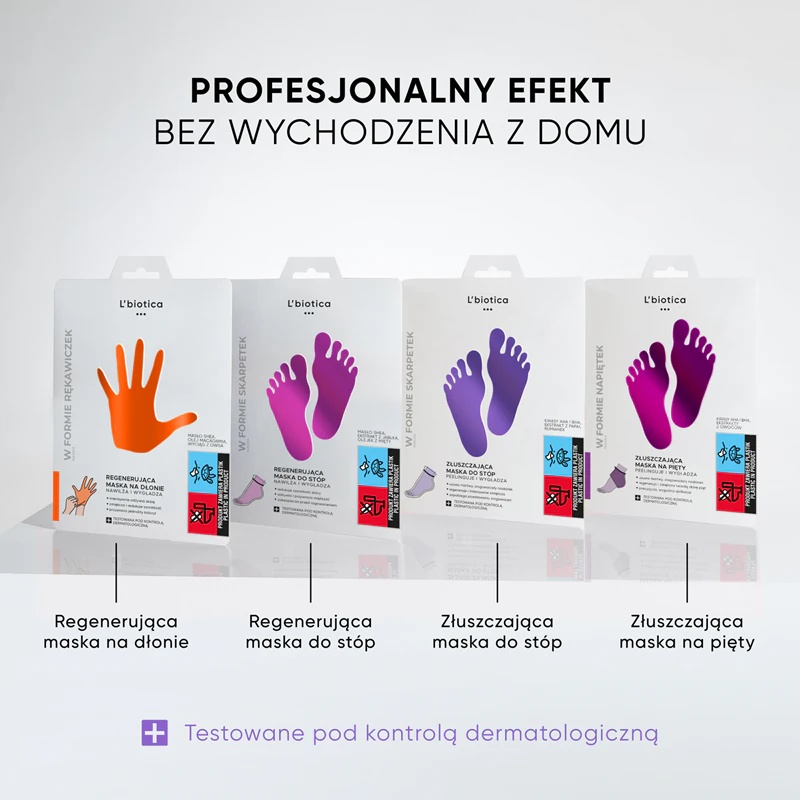 L'biotica Kaukės šveičiamosios kojinės pėdoms, drėkina ir minkština