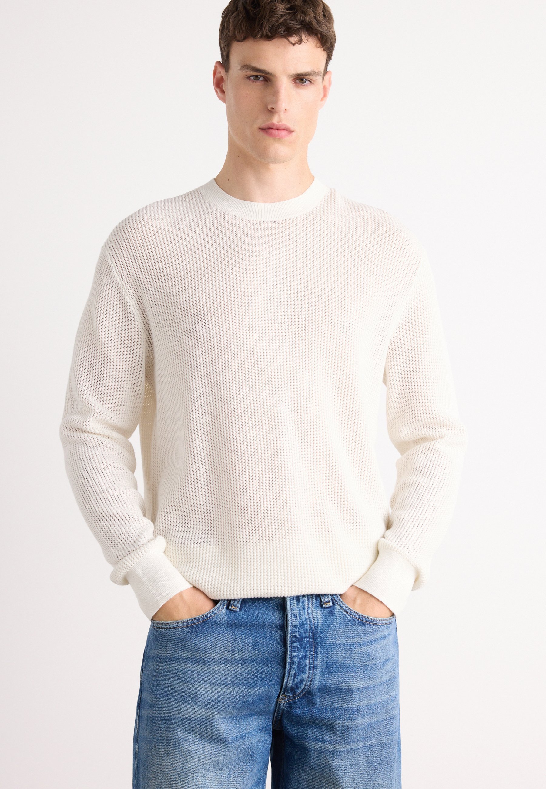Calvin Klein Jeans CREW - Maglione - tofu