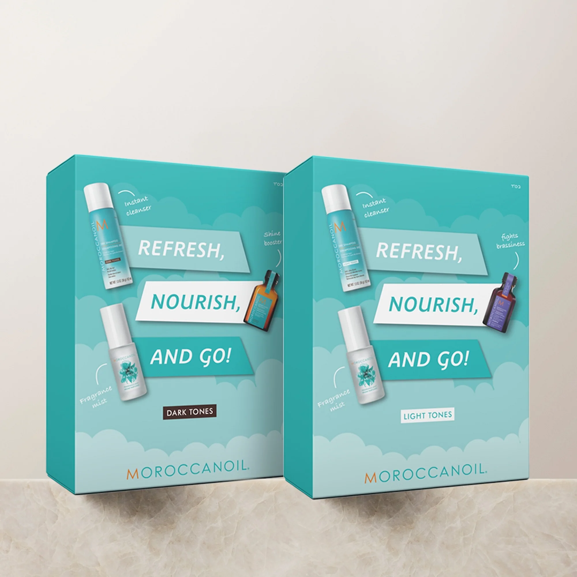 Essential Refresh, Nourish & Go 2025 - Light Tones - Cofanetti per Capelli