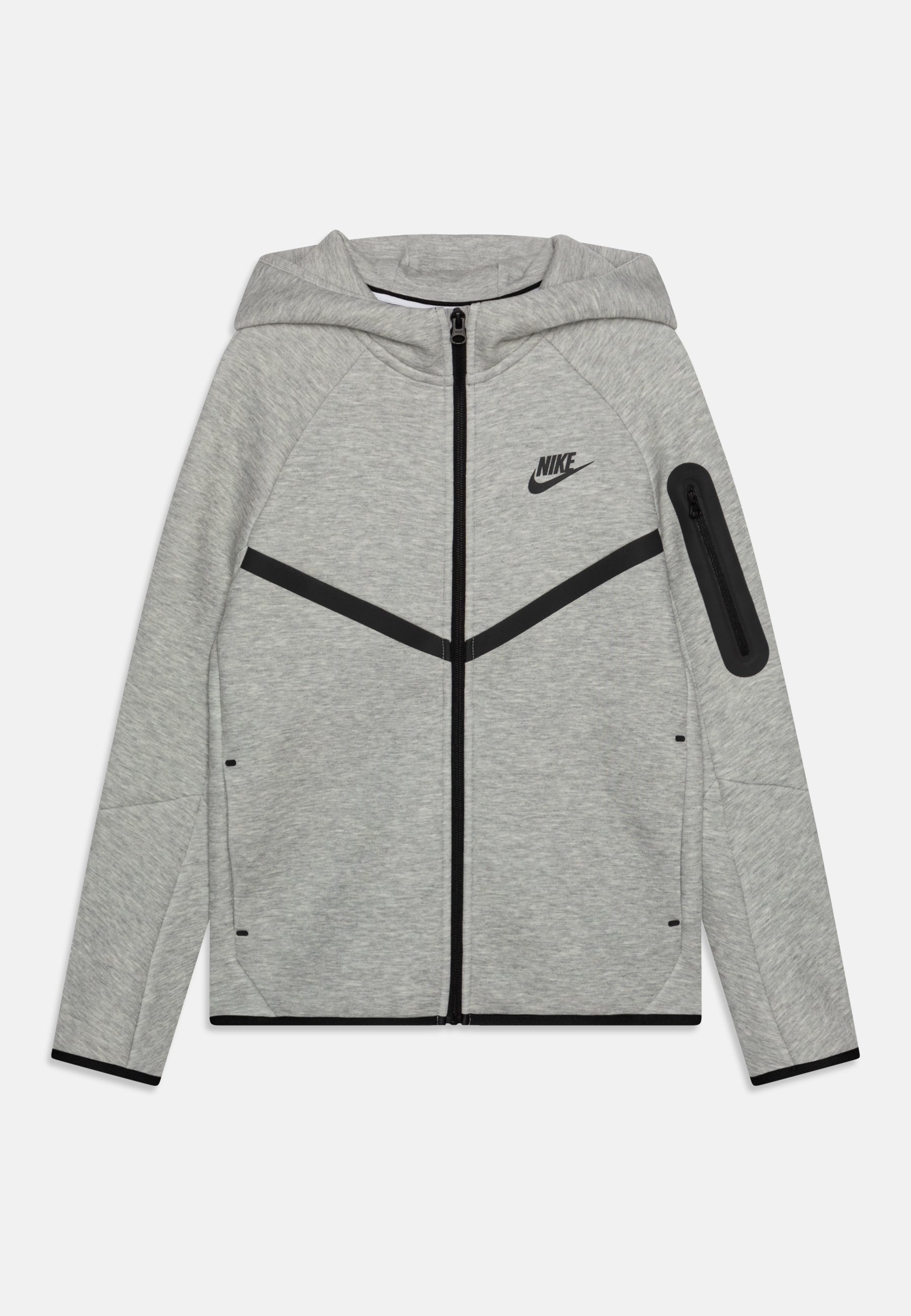 Nike Sportswear UNISEX - Sweatshirt met rits - donkergrijs gemêleerd/zwart