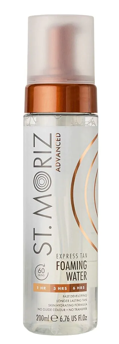 St. Moriz Advanced Express Tan Foaming Water - Bezbarwna pianka samoopalająca 200 ml