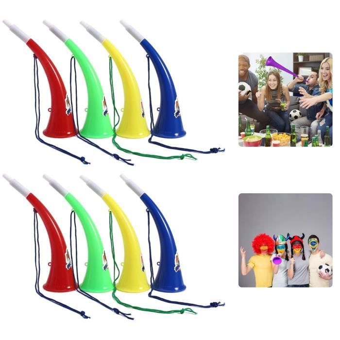 Fanhoorns, stadionhoorns, lawaaimakers, trompetten voor sportwedstrijden om aan te moedigen, willekeurige kleur, 8 stuks